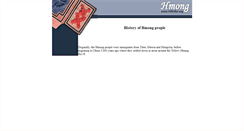 Desktop Screenshot of hmong.hilltribe.org